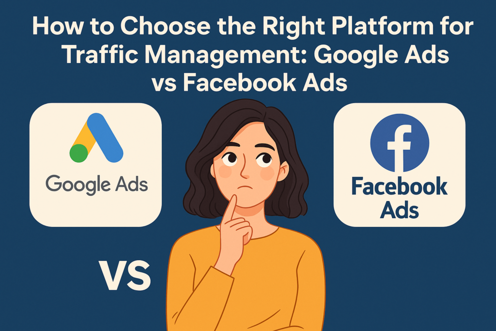 How to choose the right platform for traffic management: Google Ads vs Facebook Ads